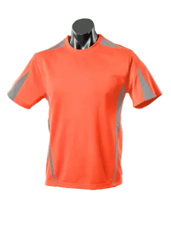 Aussie Pacific Men's Eureka Tees 1204 Casual Wear Aussie Pacific Orange/Charcoal S